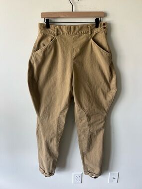 Vintage Ralph Lauren Country Pants Women 14 Khaki Riding Jodhpurs 90s Equestrian